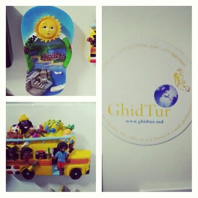 Travel souvenirs and the earlier GhidTur logo.